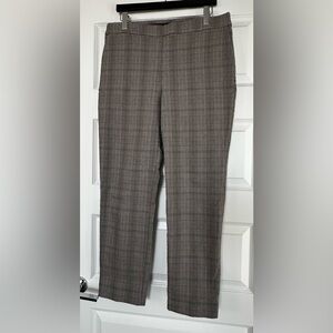 Hilary Radley Women's Gray Plaid Pants